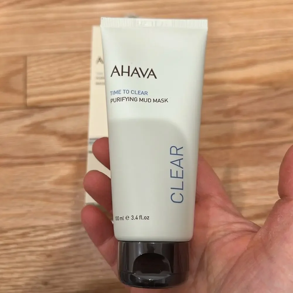 AHAVA time to clear purifying mud mask full size sealed